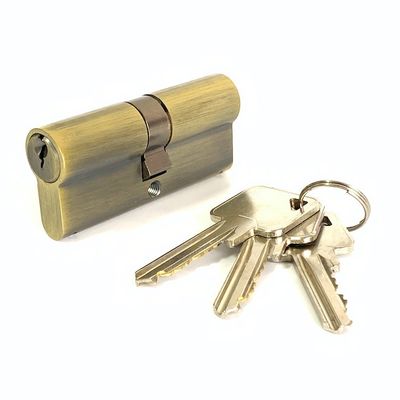 calidad  Brass Euro Cylinder Lock 70mm Double Sided Cylinder Lock Customized fábrica