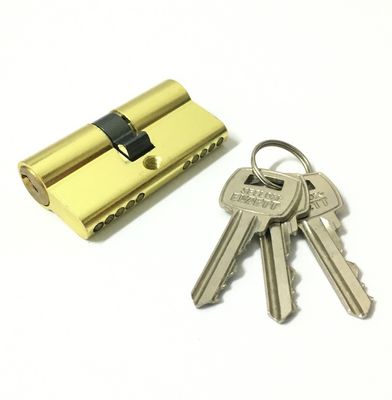 calidad  Double Open Aluminum Brass Cylinder Custom Size Double Barrel Locks 60mm fábrica