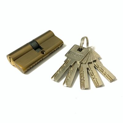calidad  Euro Profile Zinc Brass Cylinder 80mm Door Cylinder Lock Replacement fábrica