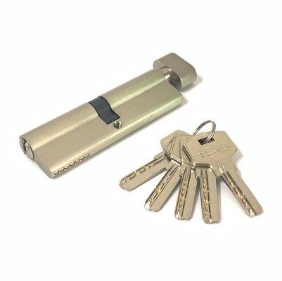 Bloqueo de cilindro de un lado de 100 mm Puerta de latón Euro Bloqueo personalizado