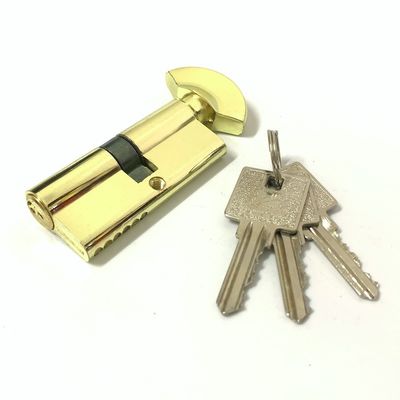 Sola cerradura euro abierta de la cerradura 70m m del cilindro del cinc con el botón del aluminio o del cinc
