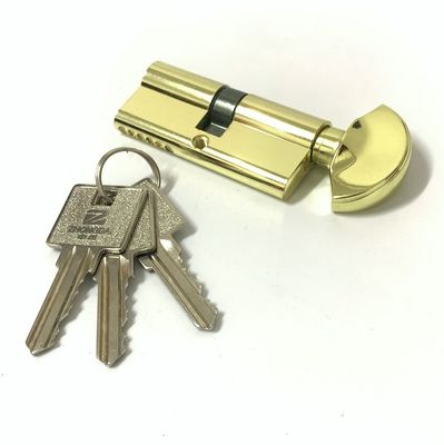Sola cerradura euro abierta de la cerradura 70m m del cilindro del cinc con el botón del aluminio o del cinc