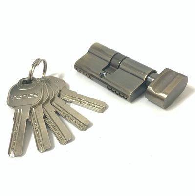 Cerradura de cilindro de zinc de 60 mm cilindros de perfil euro abiertos únicos con llave de latón o hierro