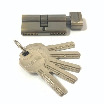 Cerradura de cilindro de zinc de 60 mm cilindros de perfil euro abiertos únicos con llave de latón o hierro