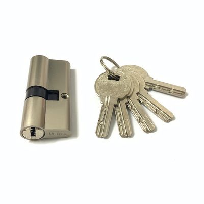 Tamaño personalizado cilindro de doble bloqueo aleación de zinc Euro cilindro 70mm con llave de latón o hierro