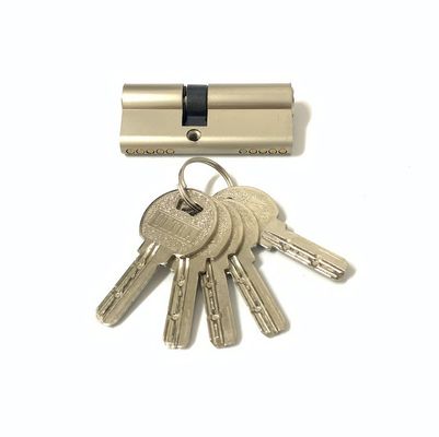 Tamaño personalizado cilindro de doble bloqueo aleación de zinc Euro cilindro 70mm con llave de latón o hierro