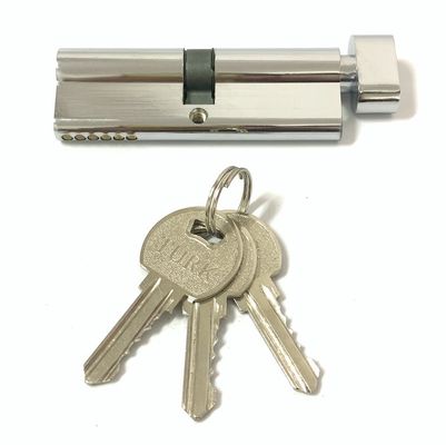 Cerradura de cilindro echada a un lado de plata de una sola cerradura de cilindro de 90 mm con llaves