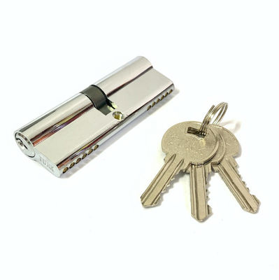 Cerradura euro de encargo de la cerradura 90m m del cilindro del cinc del tamaño con la llave de latón o de Iorn