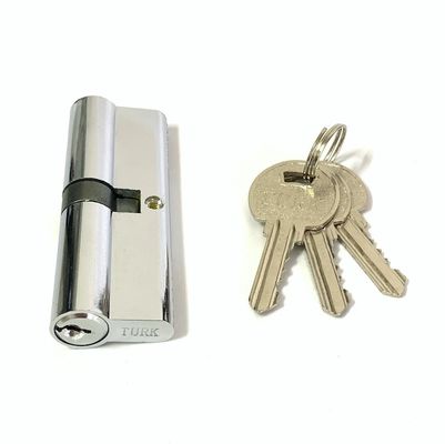 Cerradura euro de encargo de la cerradura 90m m del cilindro del cinc del tamaño con la llave de latón o de Iorn