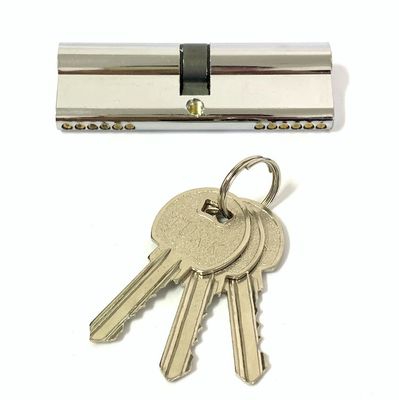 Cerradura euro de encargo de la cerradura 90m m del cilindro del cinc del tamaño con la llave de latón o de Iorn
