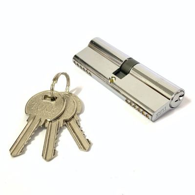 Cerradura euro de encargo de la cerradura 90m m del cilindro del cinc del tamaño con la llave de latón o de Iorn