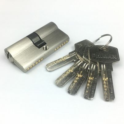 Bloqueo de doble cilindro de seguridad de puerta de plata Bloqueo de cilindro 60 mm