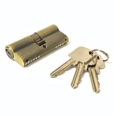Cerradura de cilindro Euro de latón 70 mm Cerradura de cilindro de doble cara personalizada