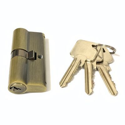 Cerradura de cilindro Euro de latón 70 mm Cerradura de cilindro de doble cara personalizada