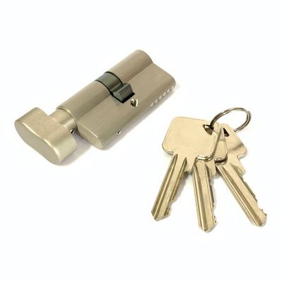 60mm Euro Profile Single Brass Cylinder