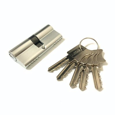 Cerradura de cilindro de aluminio abierto doble 70 mm cilindro de puerta