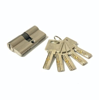Tamaño personalizado cilindro de aluminio de latón de 60 mm cerradura de cañón de puerta con llaves