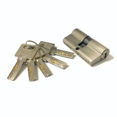 Tamaño personalizado cilindro de aluminio de latón de 60 mm cerradura de cañón de puerta con llaves