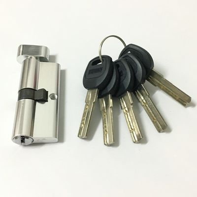 Cerradura de puertas de latón de aluminio cilindro de apertura única de 70 mm cilindro cerradura de puertas tamaño personalizado