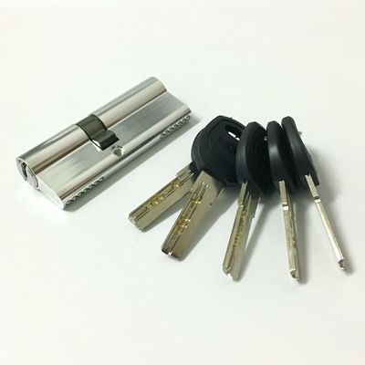 Doble cilindro de aluminio de latón abierto 70 mm Cerradura de cilindro para puerta