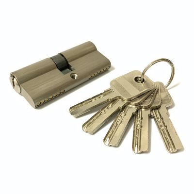SN CP GP SB AB MAB AC Cerradura de cilindro de doble puerta de 70 mm Barril de bloqueo