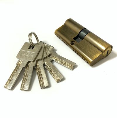 Profiles Euro cilindro de zinc de latón de 80 mm Puerta de cilindro de cerradura de reemplazo
