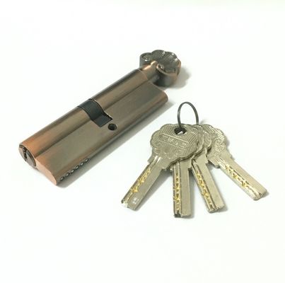 Cerradura de perfiles de euro de cilindro de zinc de 90 mm con llave de latón o hierro