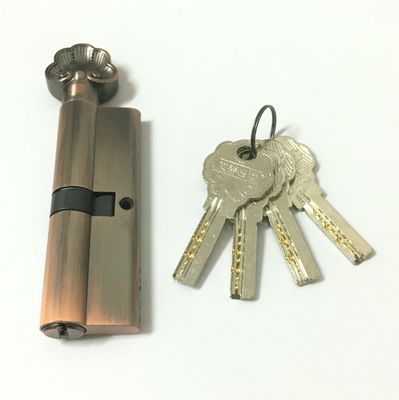 Cerradura de perfiles de euro de cilindro de zinc de 90 mm con llave de latón o hierro