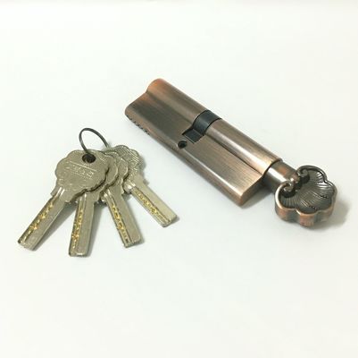 Cerradura de perfiles de euro de cilindro de zinc de 90 mm con llave de latón o hierro