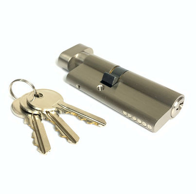 Cerraduras de cilindro de perfil euro de 75 mm Cerradura de cilindro único de latón personalizada
