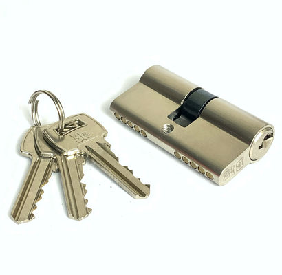 cilindro de doble llave de hierro sustitución de cerradura de cilindro de puerta personalizada 60 mm