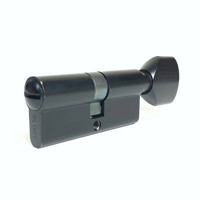 Cerradura de cilindro del cuarto de baño del WC de la cerradura del cilindro del negro de la aleación del cinc 70m m