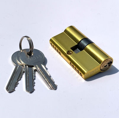 cilindros de cerradura euro abiertos del doble de aluminio del cilindro de la cerradura de puerta de 60m m modificados para requisitos particulares