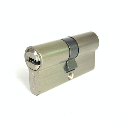 Bloqueo de doble cilindro de seguridad de puerta de plata Bloqueo de cilindro 60 mm