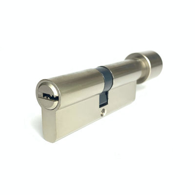 Cerradura de cilindro de latón de 85mm, cerraduras de puerta de cilindro abierto individuales, plata
