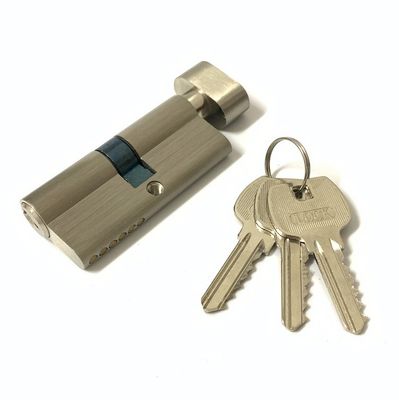 Cerradura de cilindro de latón de 70 mm cilindro de giro de pulgar único personalizado
