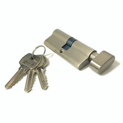 Cerradura de cilindro de latón de 70 mm cilindro de giro de pulgar único personalizado