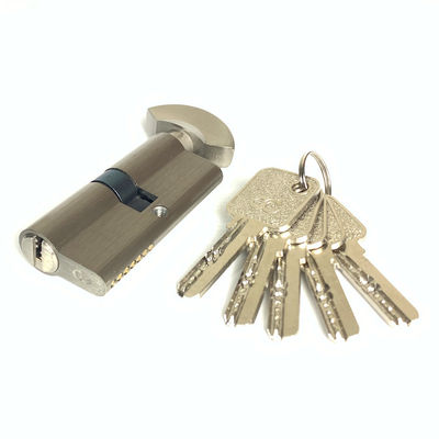 Cilindro europeo abierto único personalizado SN CP GP SB AB MAB AC NEGRO 70 mm con núcleo de latón