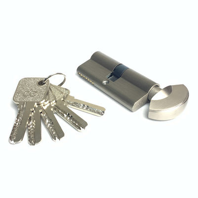 Cilindro europeo abierto único personalizado SN CP GP SB AB MAB AC NEGRO 70 mm con núcleo de latón
