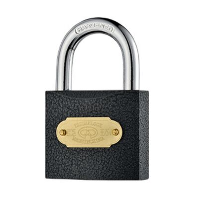 20mm Black Color Thick Iron Padlock - Heavy Duty Security Padlock for Industrial Use